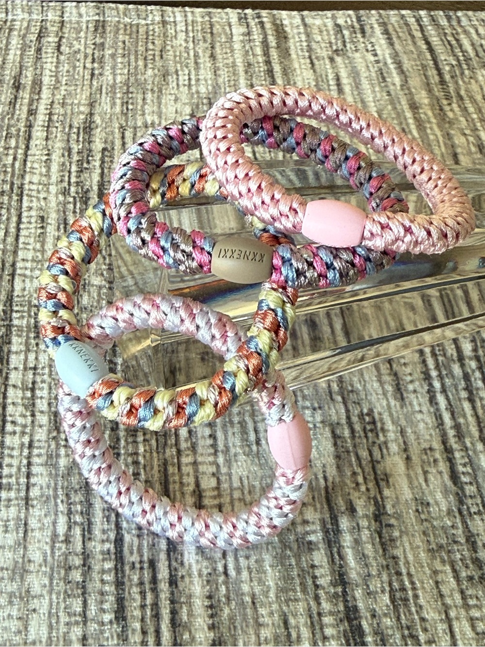 Authentic original KKNEKKI
hair ties. Set of 4